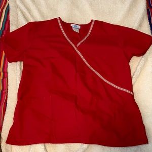 SB Women’s Scrubs M/S set Classic Red